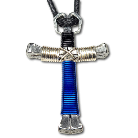Brown Horseshoe Nail Cross Necklace – Horseshoe Crosses